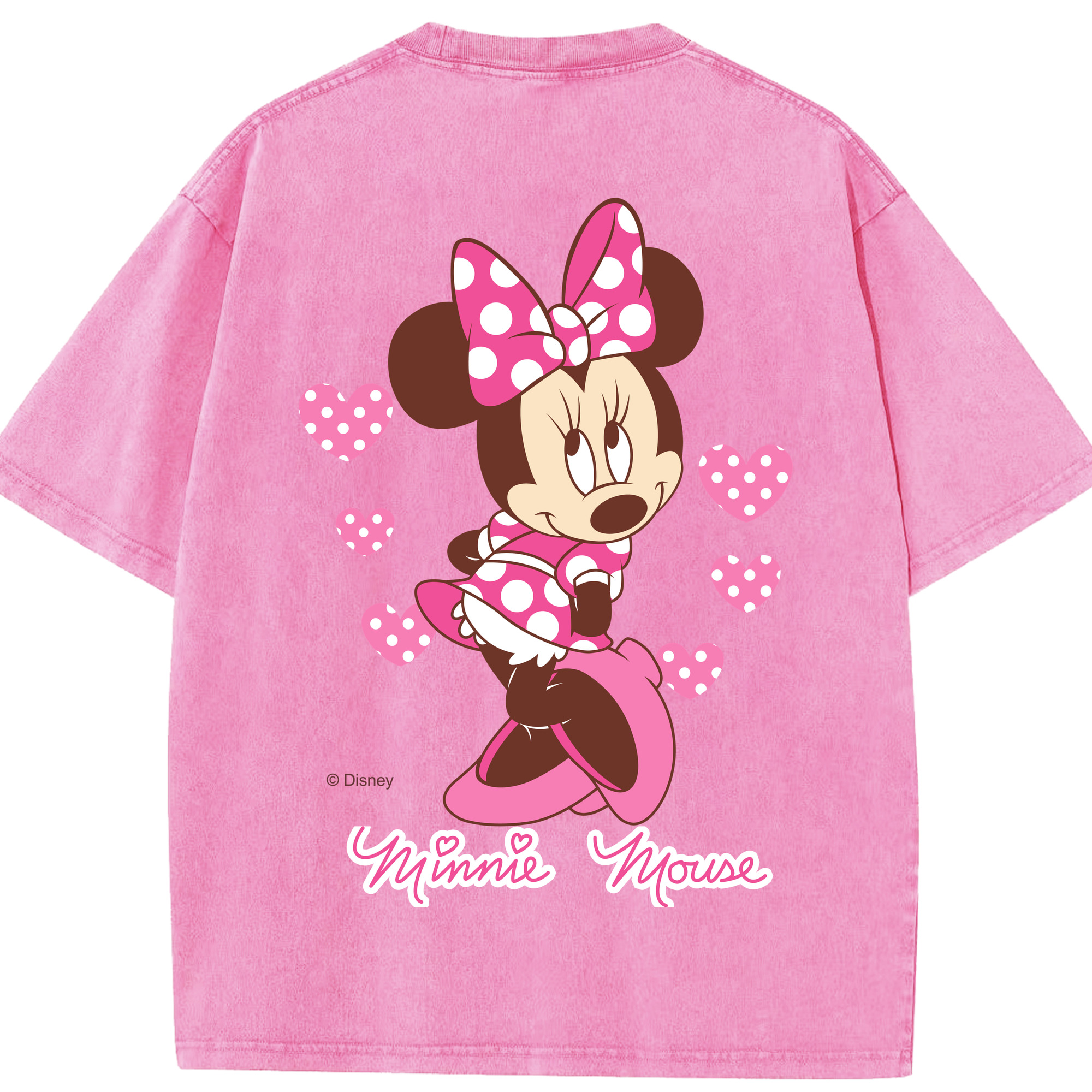 （画像用） ミッキーマウス Mickey Mouse 綿100% ヴィンテージ風 半袖Tシャツ（背面プリント）